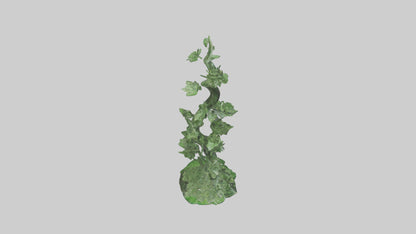 Spiraling Foliage statue model 3D model