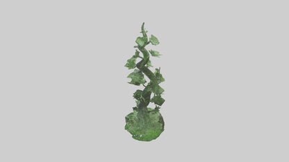 Spiraling Foliage statue model 3D model