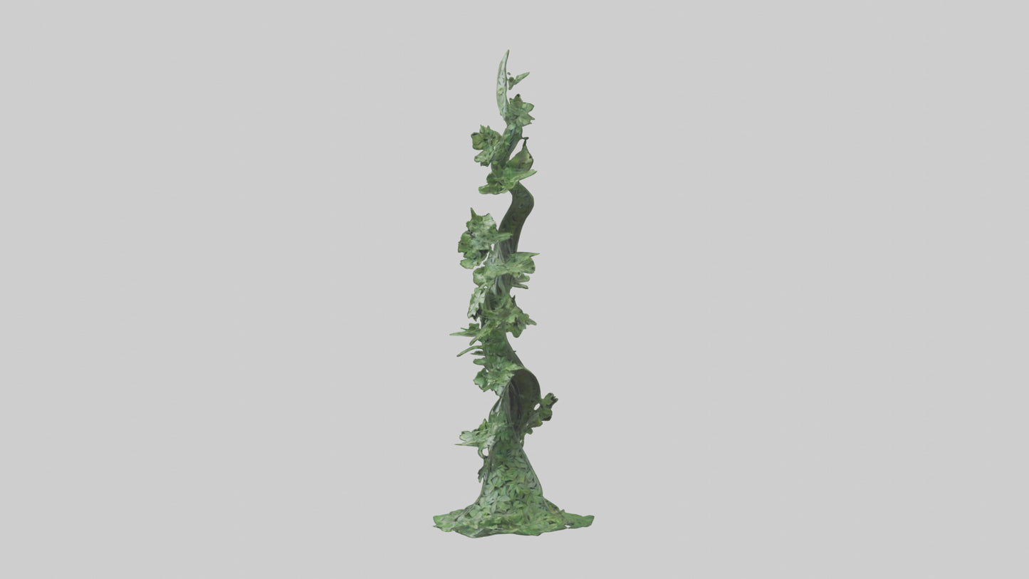 Spiraling Foliage statue model 3D model