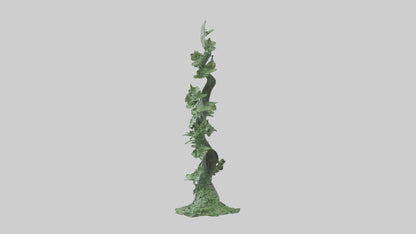 Spiraling Foliage statue model 3D model
