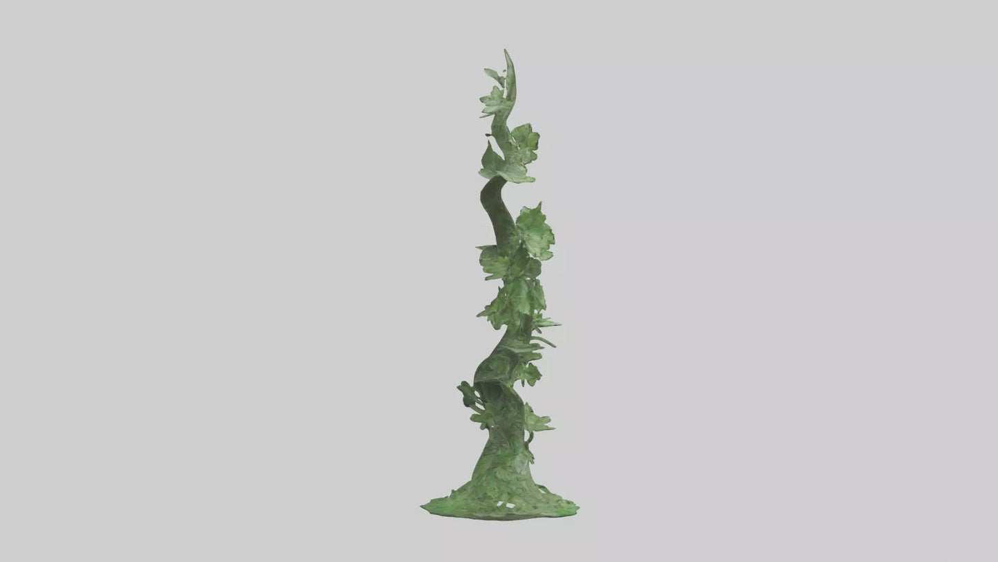 Spiraling Foliage statue model 3D model