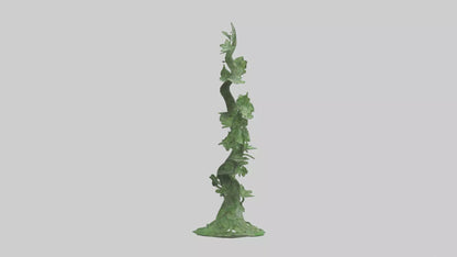 Spiraling Foliage statue model 3D model
