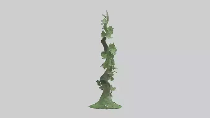 Spiraling Foliage statue model 3D model