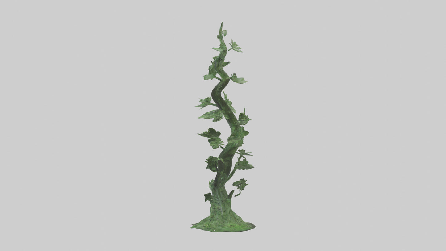 Spiraling Foliage statue model 3D model