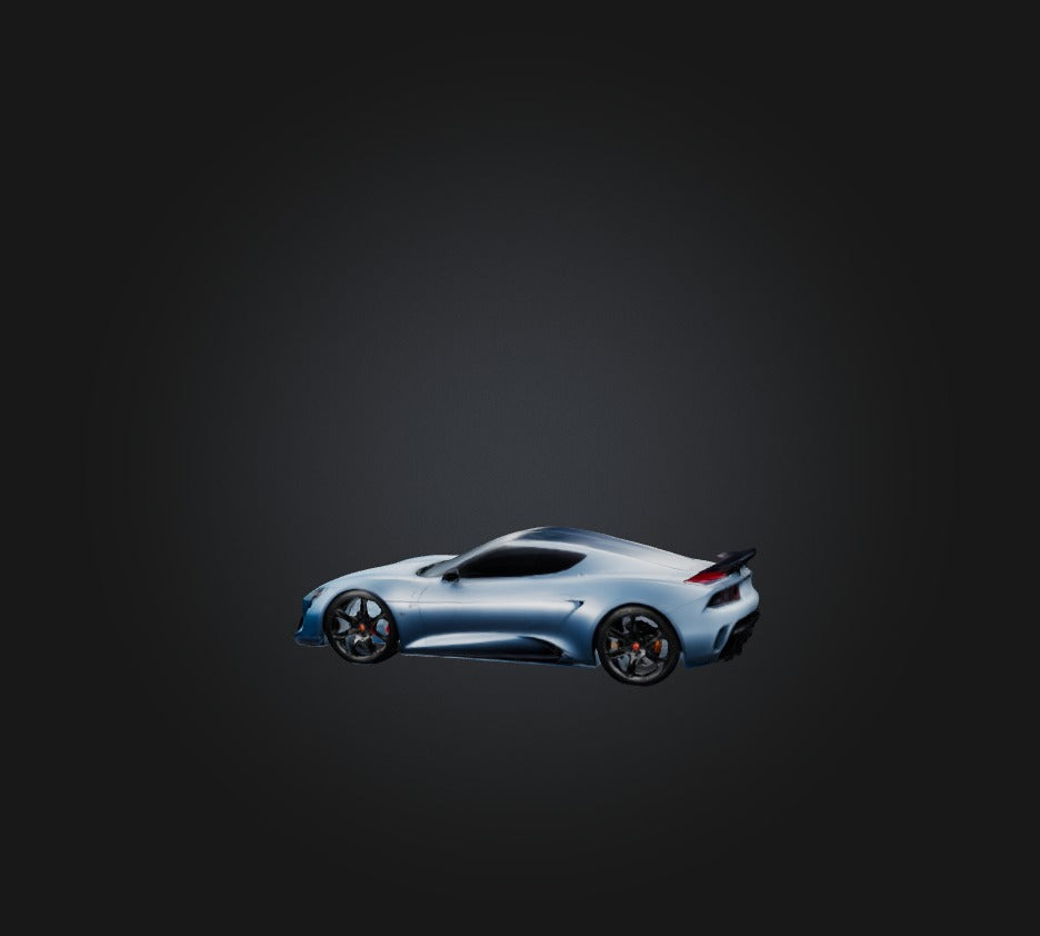 3D model sports car  VR / AR / low-poly