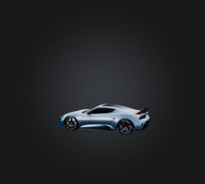 3D model sports car  VR / AR / low-poly
