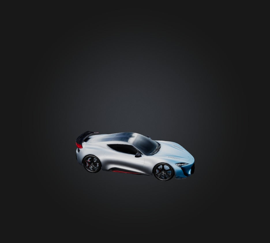 3D model sports car  VR / AR / low-poly