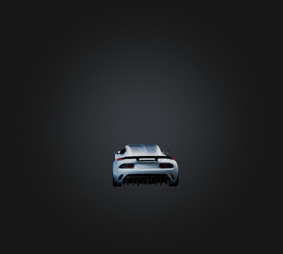 3D model sports car  VR / AR / low-poly