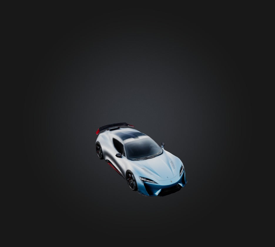 3D model sports car  VR / AR / low-poly