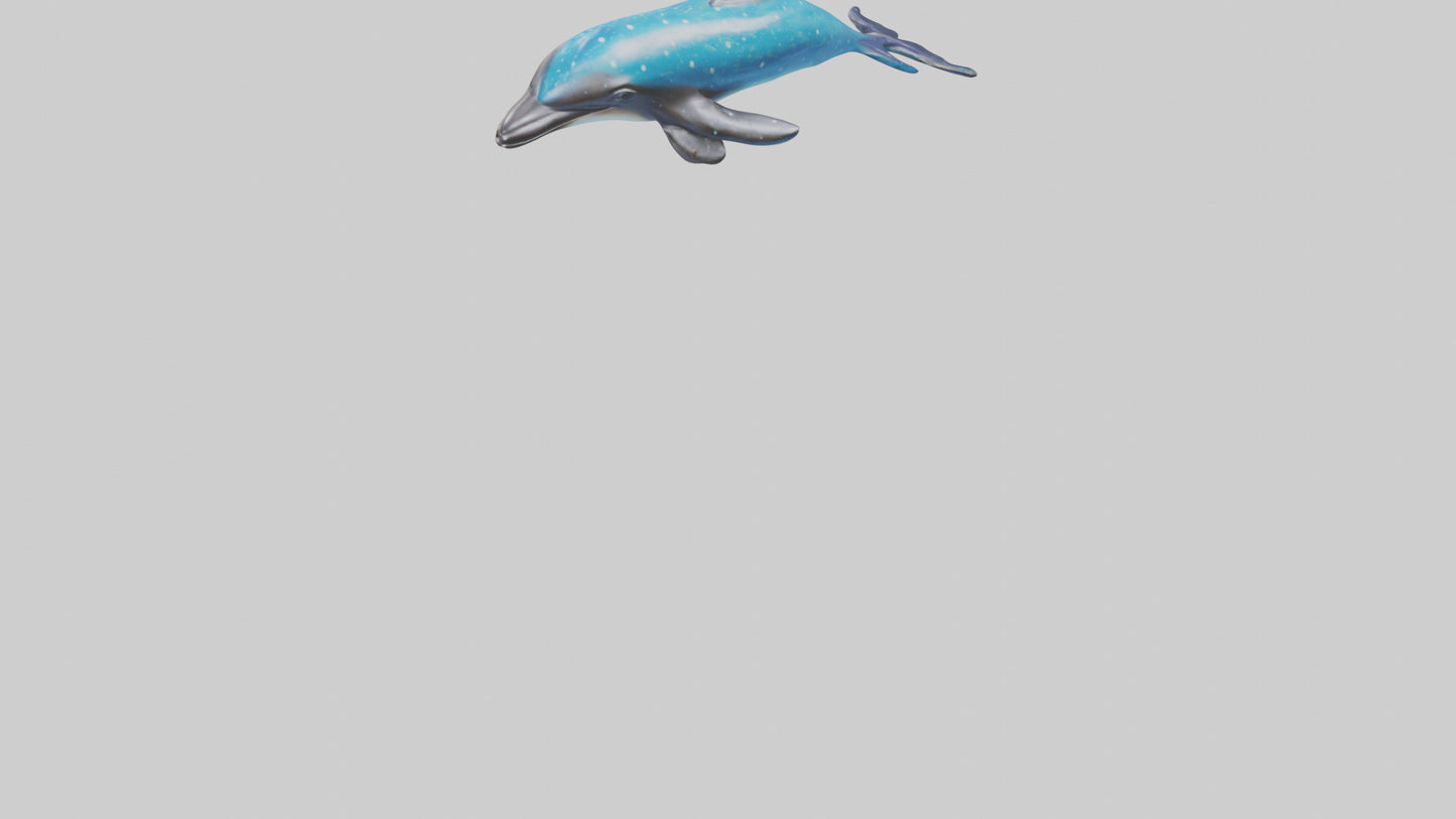 Spotted Dolphin statue model 3D model