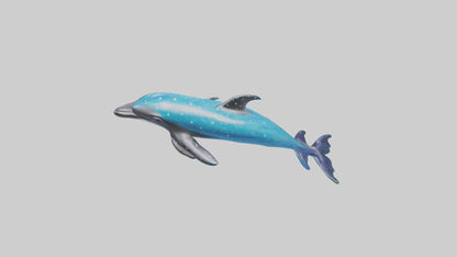 Spotted Dolphin statue model 3D model