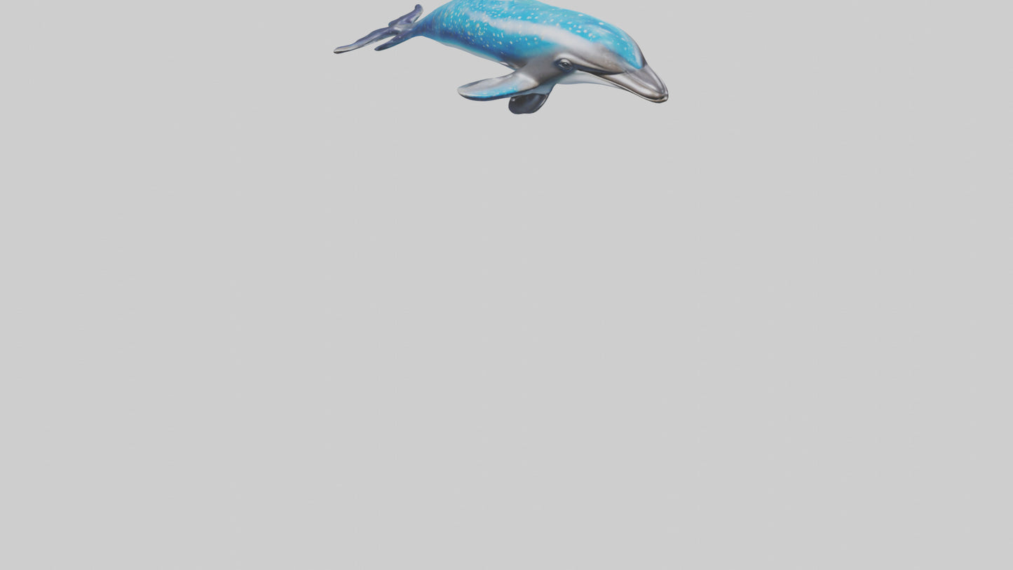 Spotted Dolphin statue model 3D model