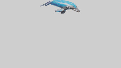 Spotted Dolphin statue model 3D model
