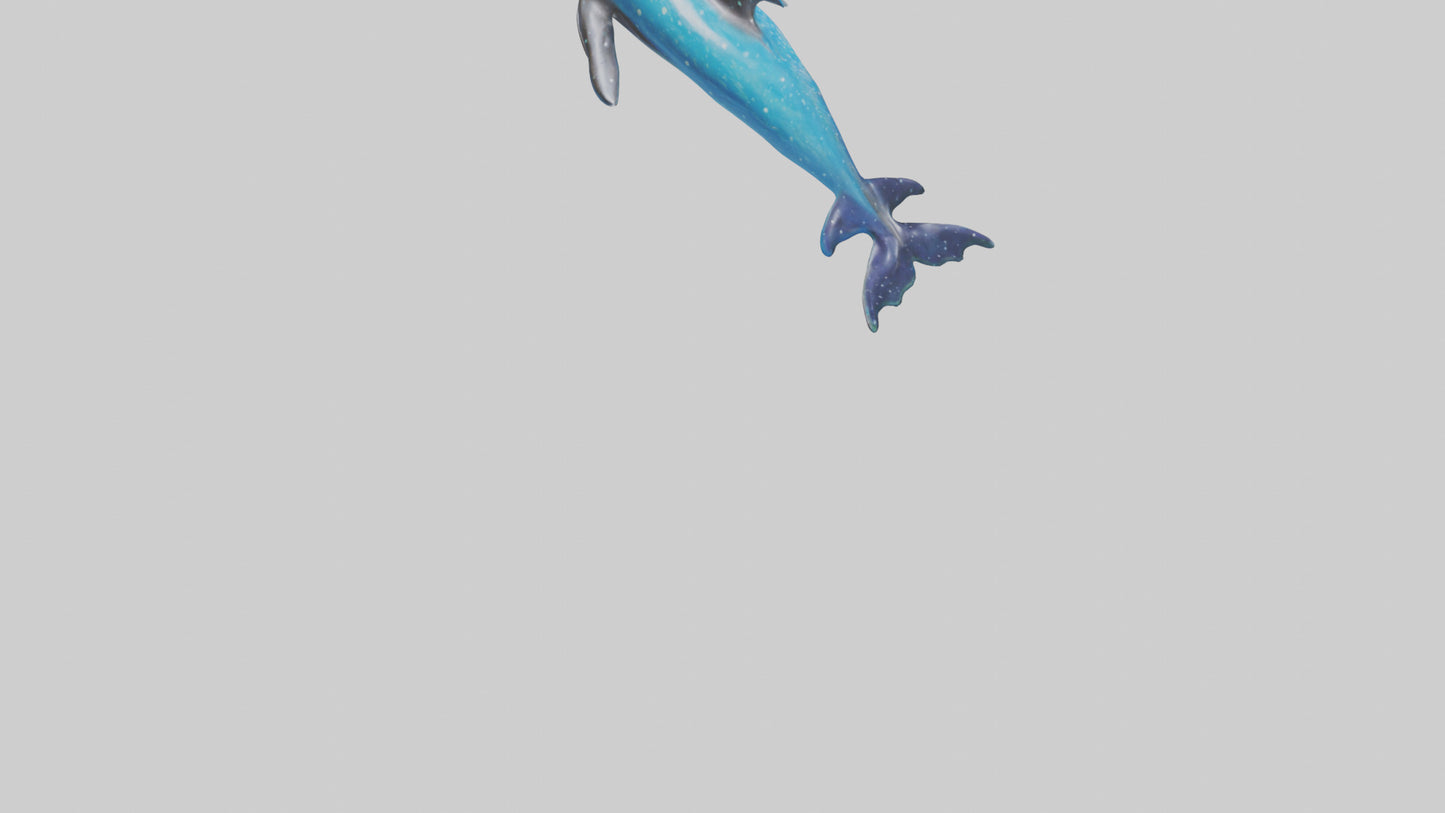 Spotted Dolphin statue model 3D model