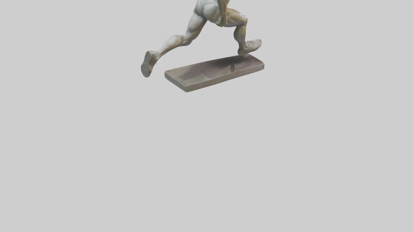 Sprinter in MidStep statue model 3D model