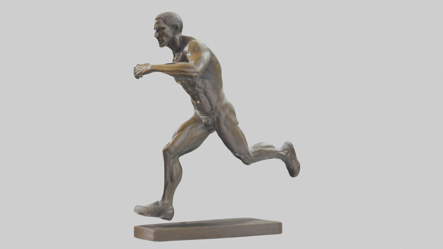 Sprinter in MidStep statue model 3D model