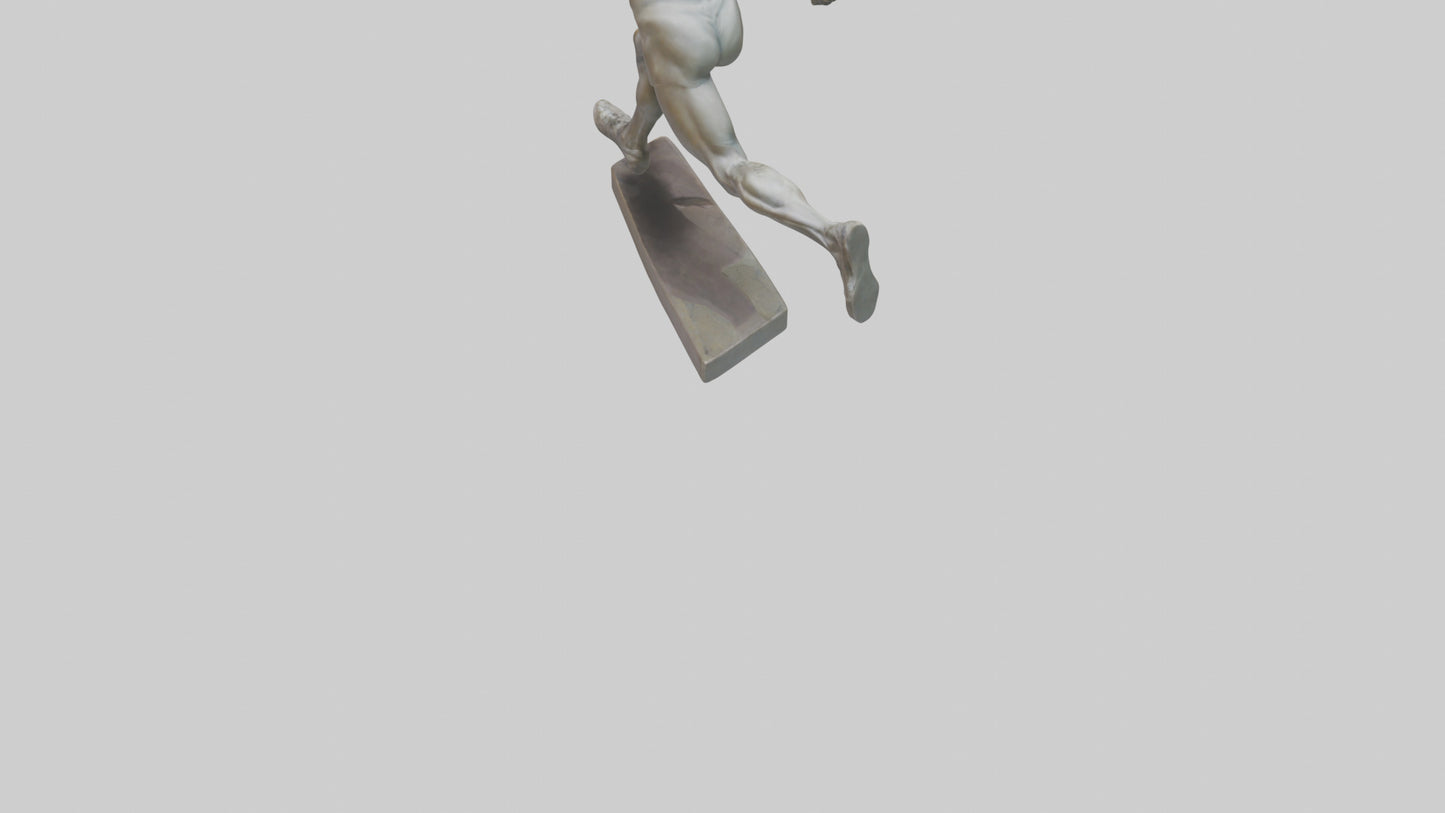 Sprinter in MidStep statue model 3D model