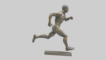 Sprinter in MidStep statue model 3D model