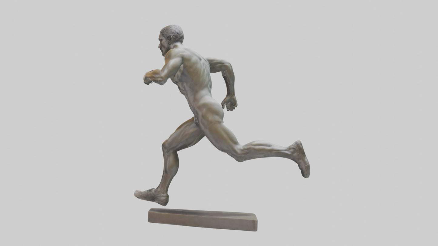 Sprinter in MidStep statue model 3D model
