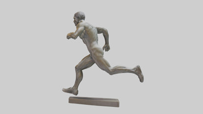 Sprinter in MidStep statue model 3D model