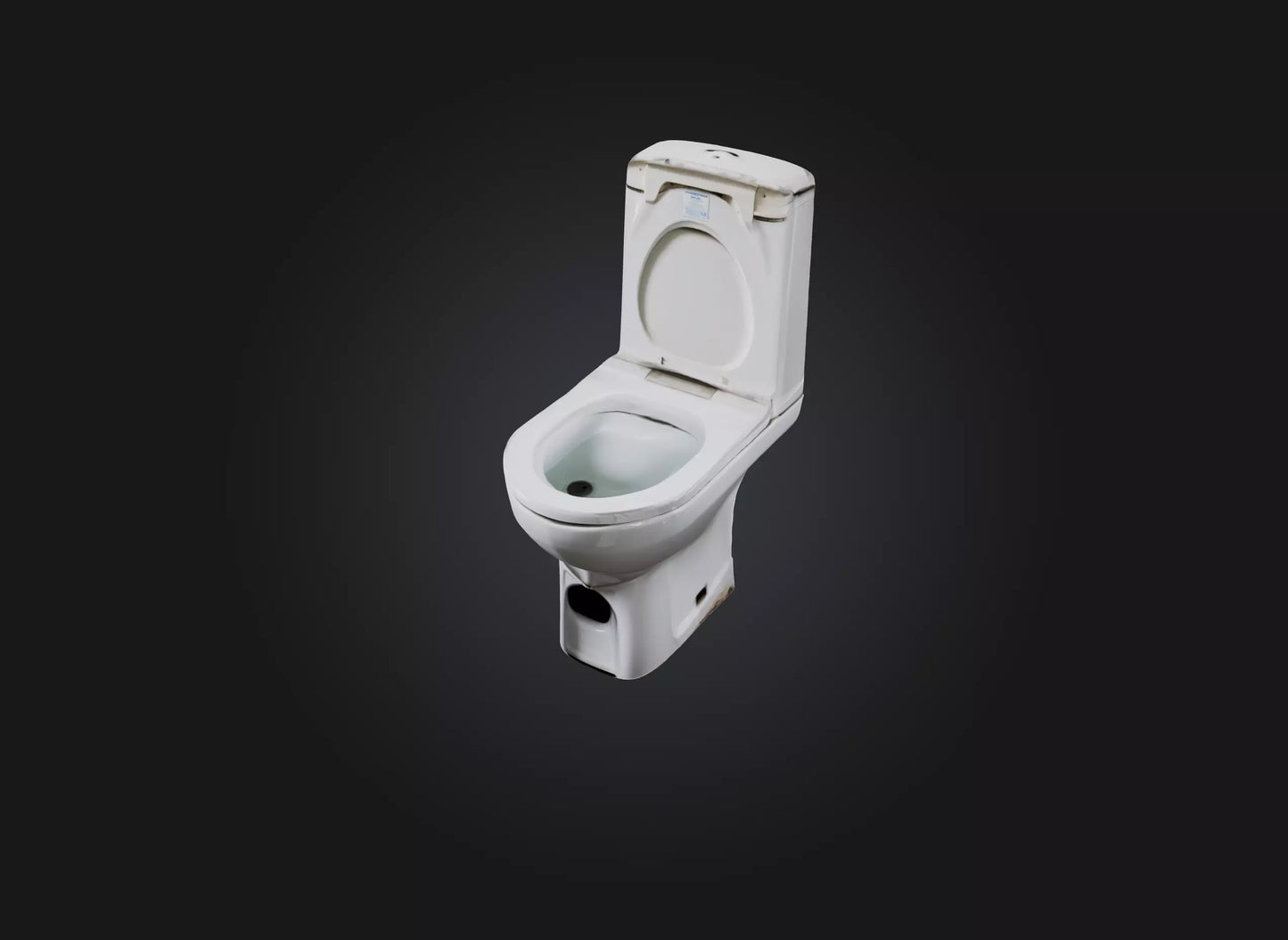 3D model squat toilet VR / AR / low-poly