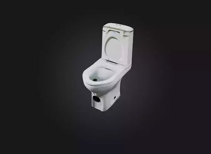 3D model squat toilet VR / AR / low-poly