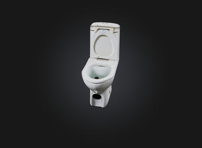 3D model squat toilet VR / AR / low-poly
