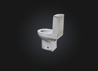 3D model squat toilet VR / AR / low-poly