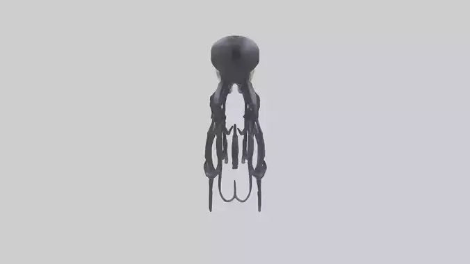 Squid Ink Skeleton model 3D model