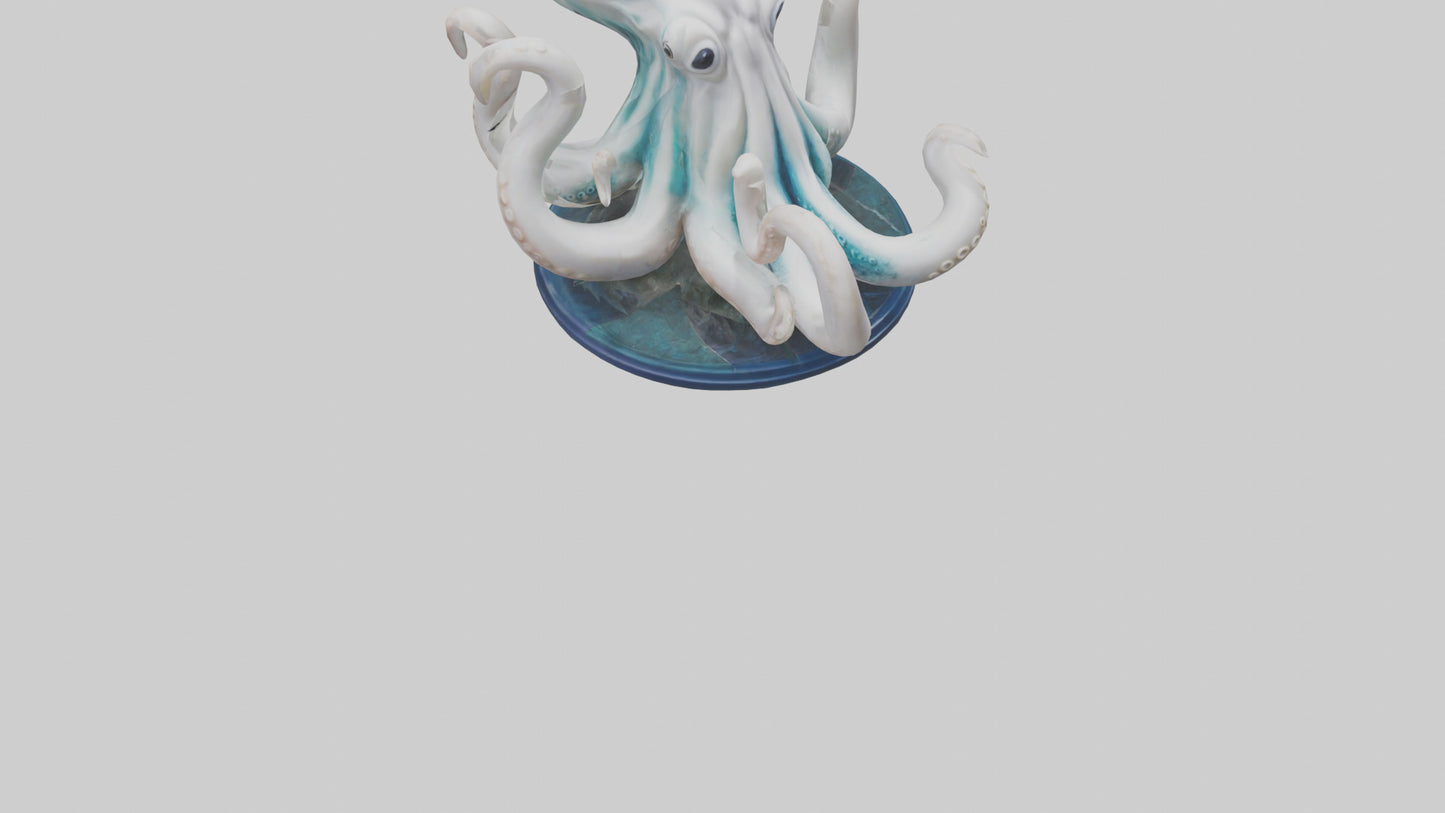 Squid statue model 3D model