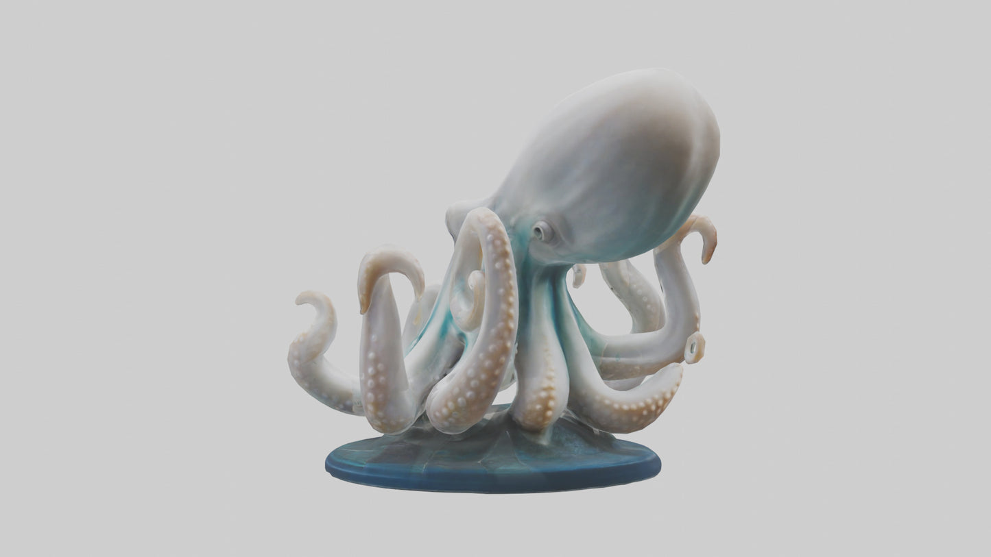 Squid statue model 3D model