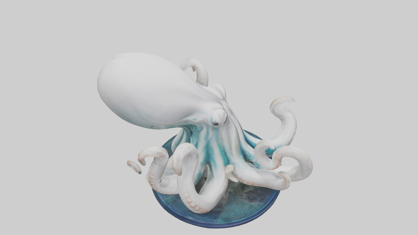 Squid statue model 3D model