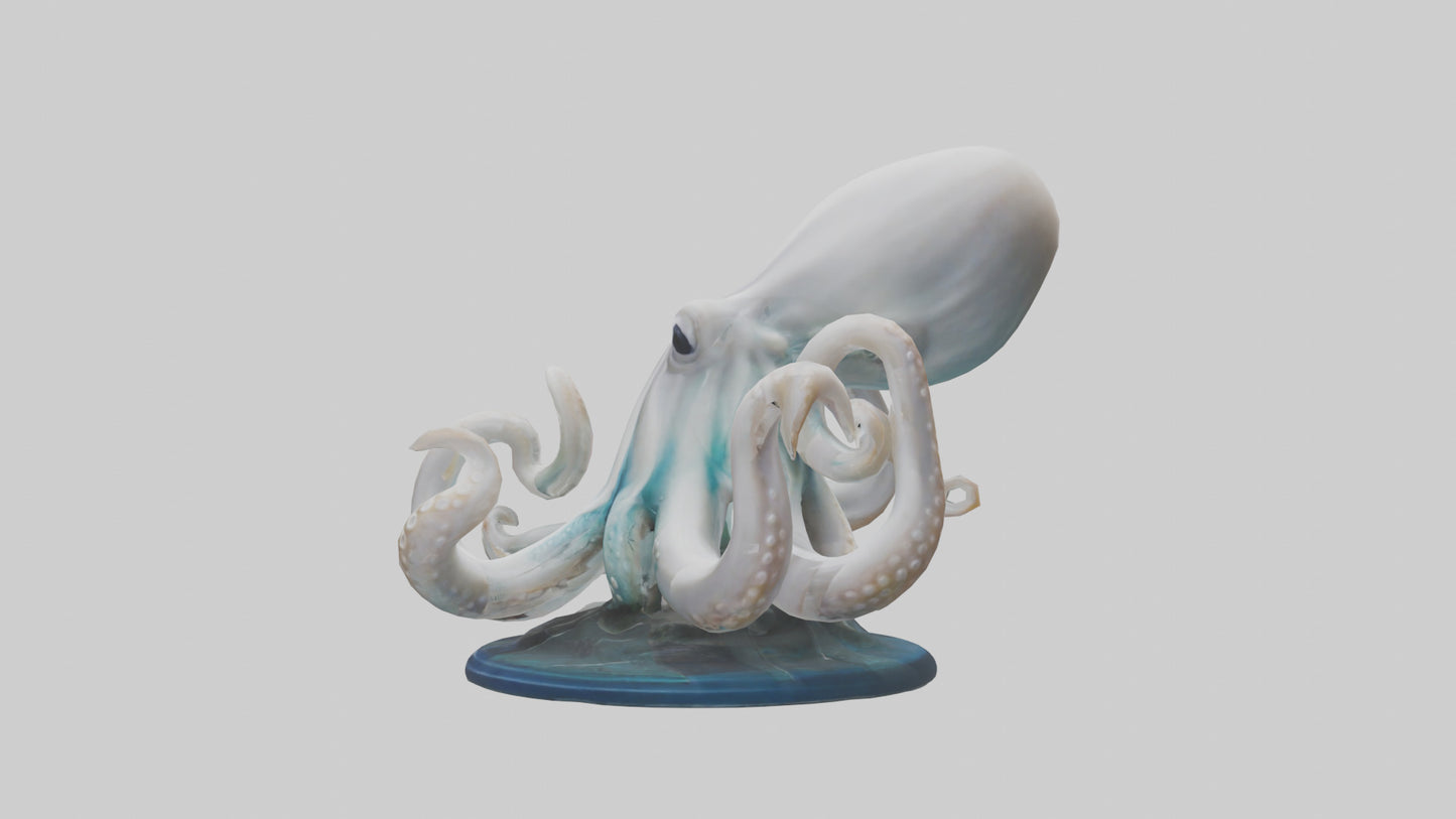 Squid statue model 3D model