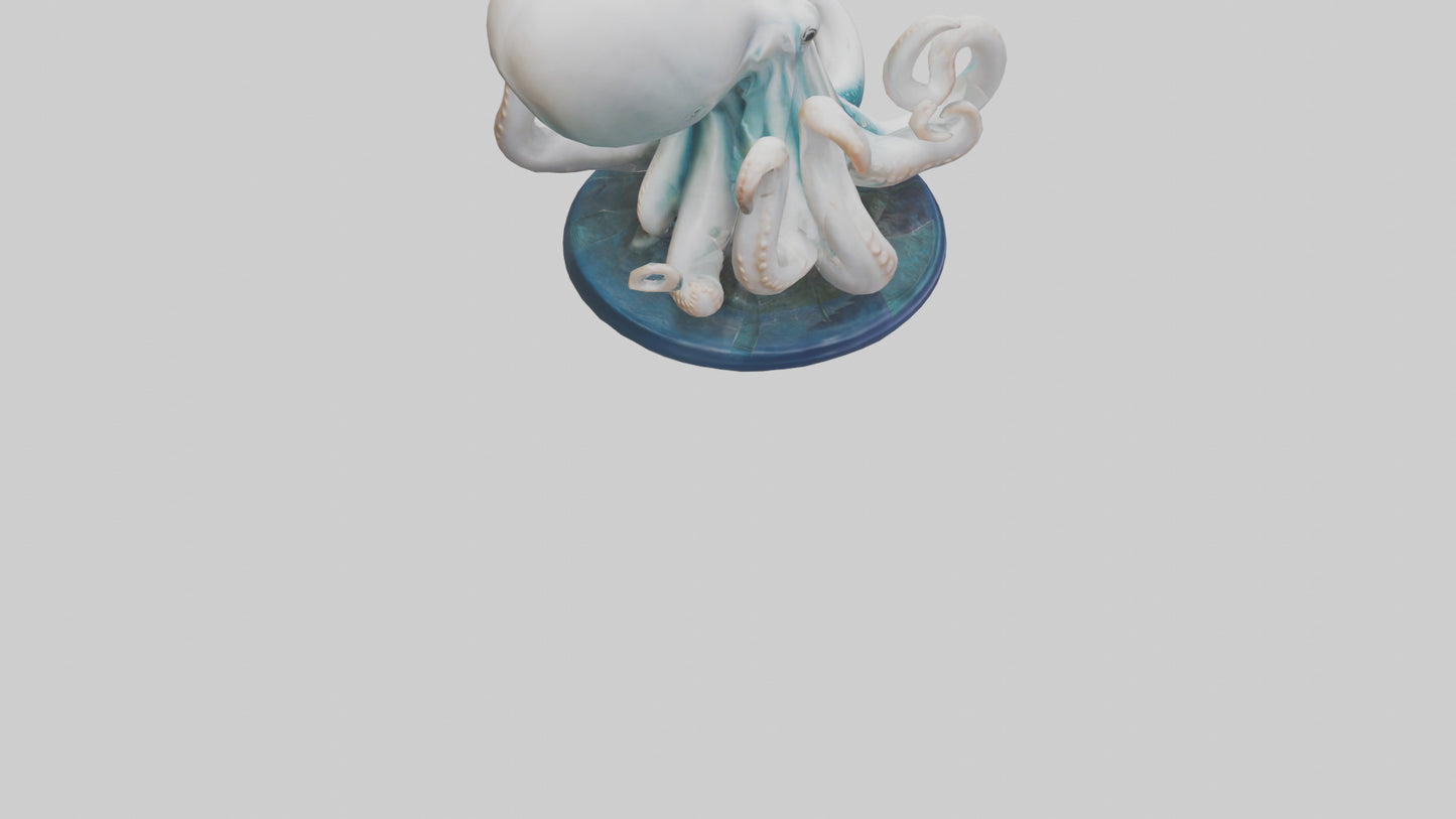 Squid statue model 3D model