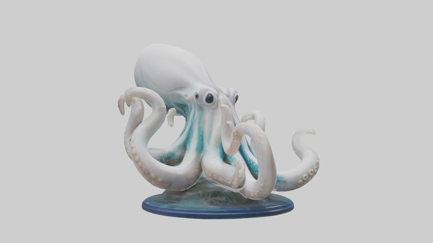Squid statue model 3D model