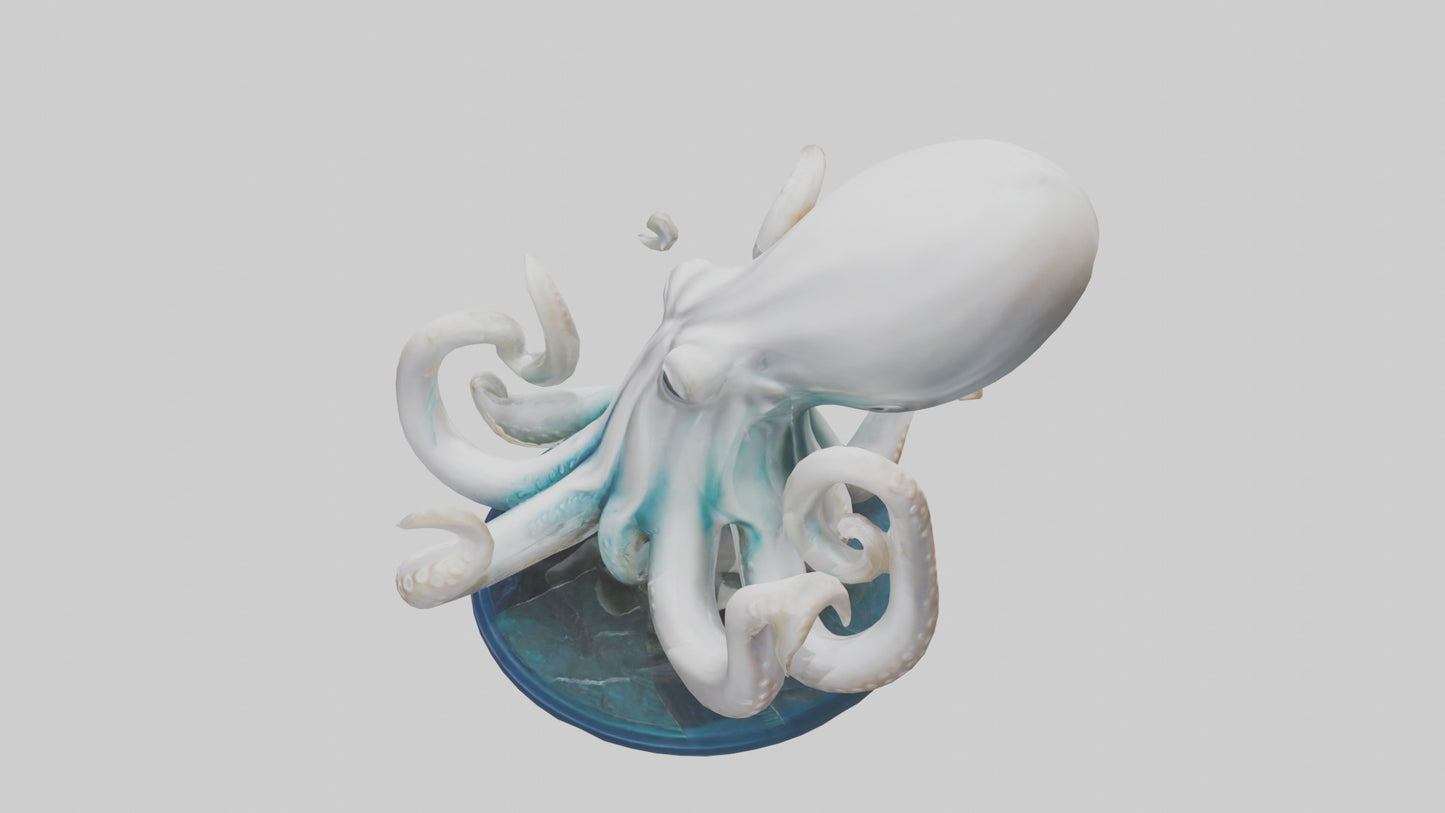 Squid statue model 3D model