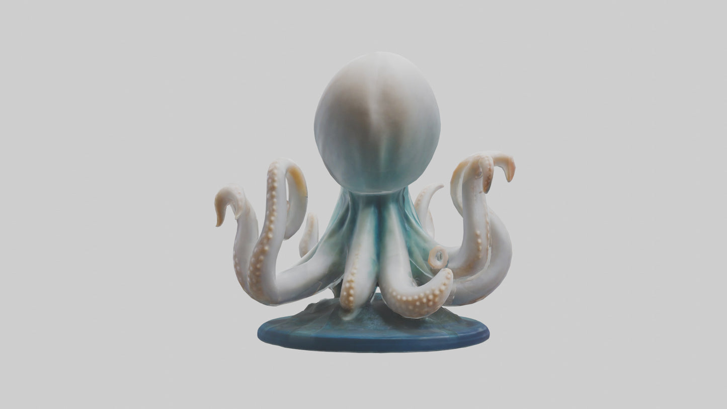 Squid statue model 3D model