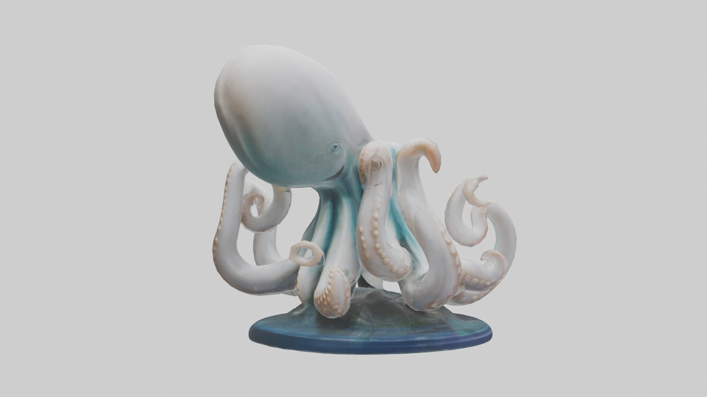Squid statue model 3D model