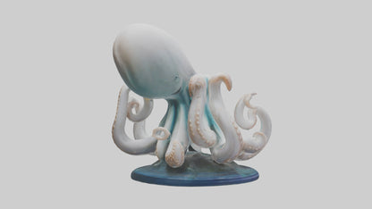 Squid statue model 3D model