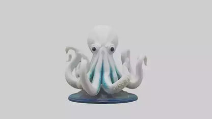 Squid statue model 3D model