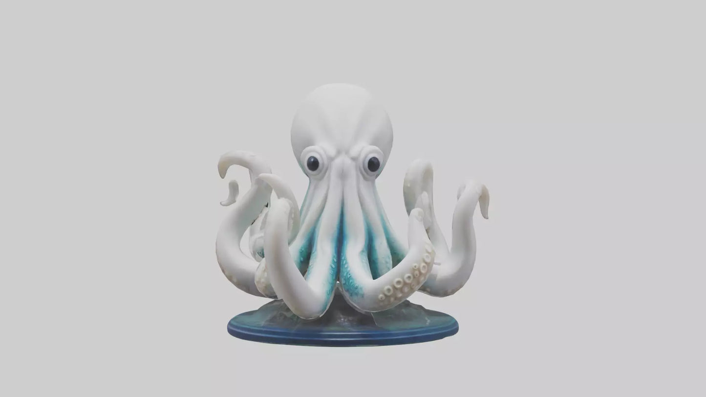 Squid statue model 3D model