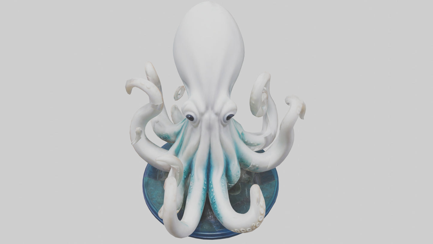 Squid statue model 3D model