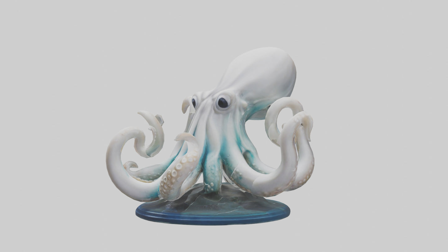 Squid statue model 3D model