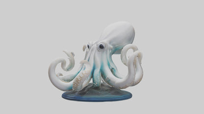 Squid statue model 3D model