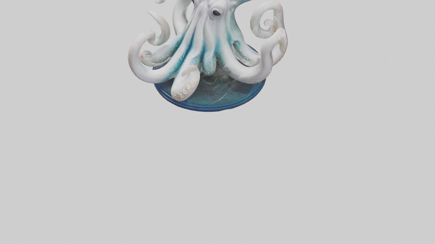 Squid statue model 3D model