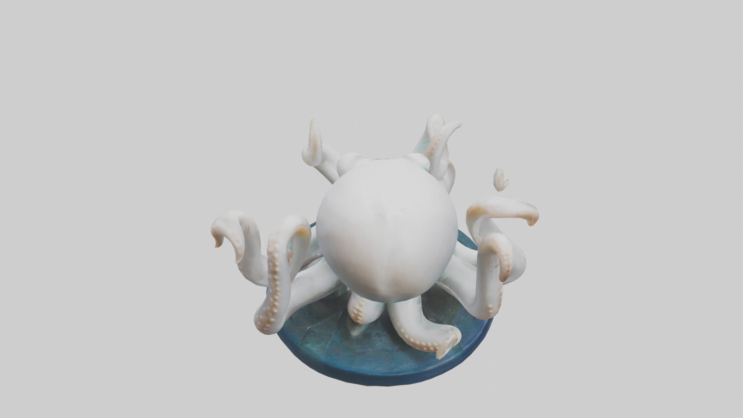 Squid statue model 3D model