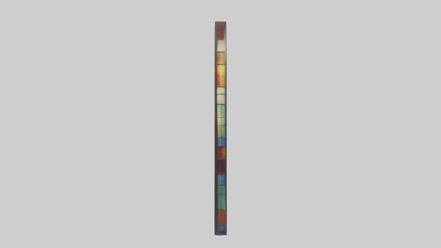 Stained glass door model 3D model
