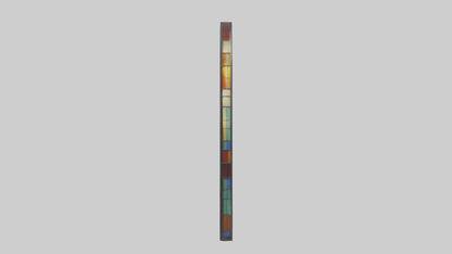 Stained glass door model 3D model