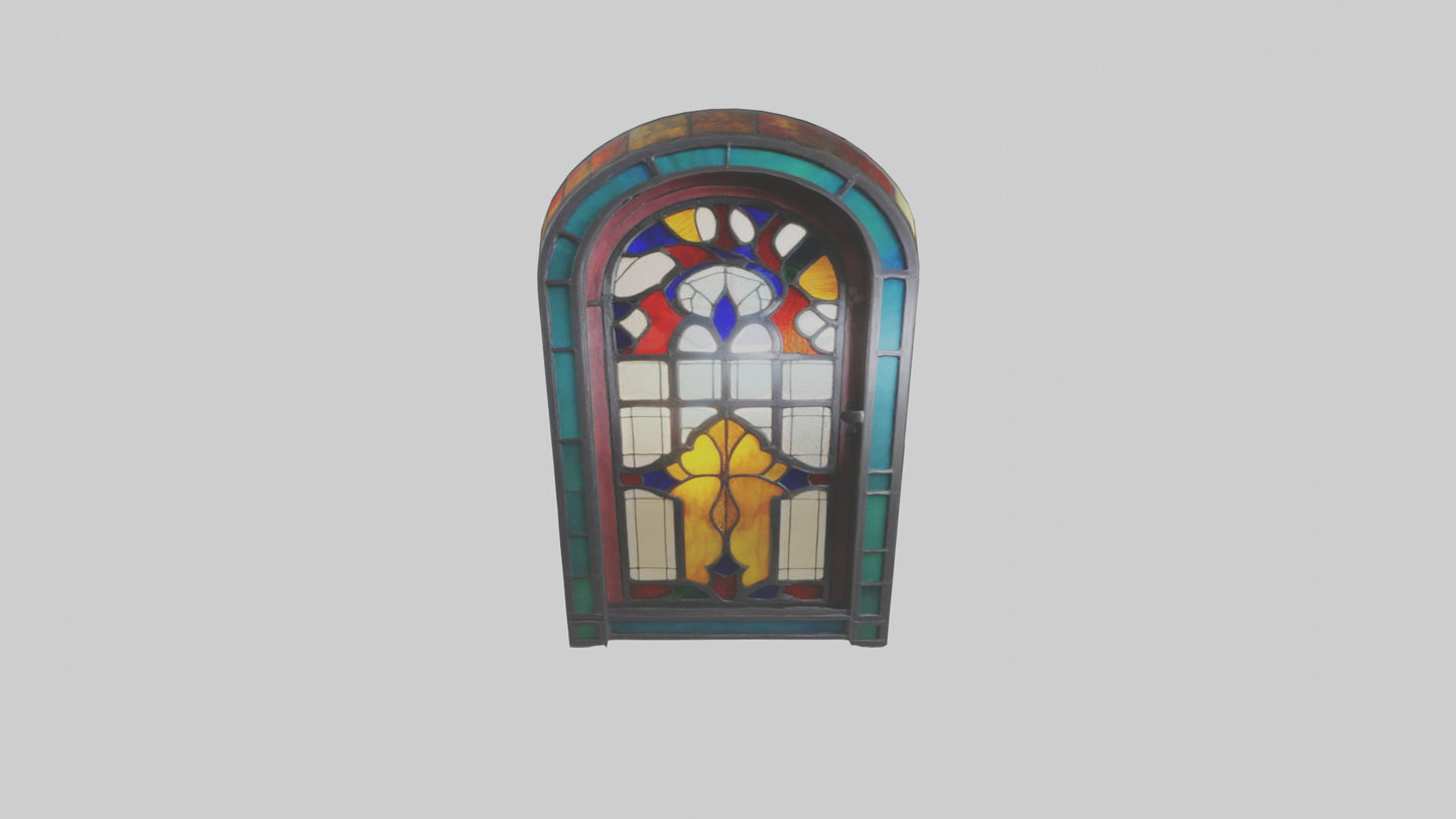 Stained glass door model 3D model