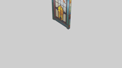 Stained glass door model 3D model